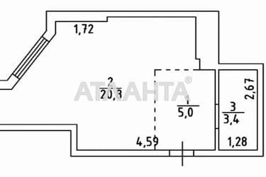 1-кімнатна квартира за адресою Люстдорфська дор. (площа 29,3 м²) - Atlanta.ua - фото 15