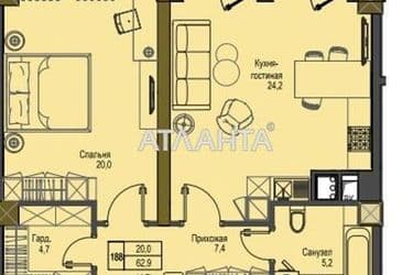 1-комнатная квартира по адресу Французский бул. (площадь 61,2 м²) - Atlanta.ua - фото 9