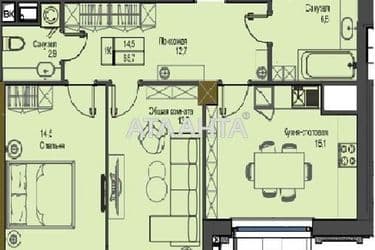 2-rooms apartment apartment by the address st. Frantsuzskiy bul Proletarskiy bul (area 66,9 m²) - Atlanta.ua - photo 9