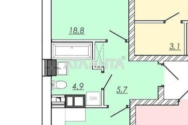 1-кімнатна квартира за адресою Овідіопольська дор. (площа 42,7 м²) - Atlanta.ua - фото 18
