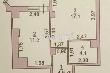 1-комнатная квартира по адресу ул. Гранитная (площадь 41 м²) - Atlanta.ua - фото 8