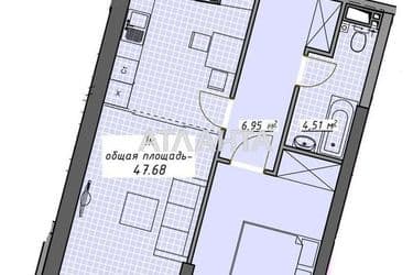 1-room apartment apartment by the address st. Kurortnyy per (area 47,7 m²) - Atlanta.ua - photo 6