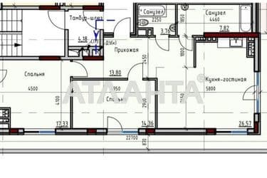 2-кімнатна квартира за адресою вул. Дачна (площа 100 м²) - Atlanta.ua - фото 3