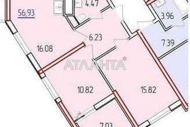 2-кімнатна квартира за адресою вул. Краснова (площа 56,9 м²) - Atlanta.ua - фото 8