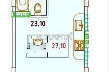 1-комнатная квартира по адресу ул. Бочарова ген. (площадь 27,1 м²) - Atlanta.ua - фото 20