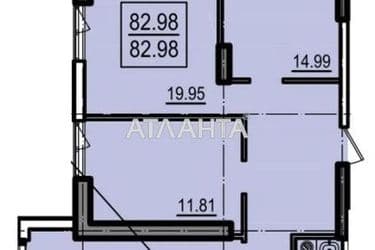 3-кімнатна квартира за адресою вул. Дача Ковалевського (площа 83,0 м²) - Atlanta.ua - фото 11