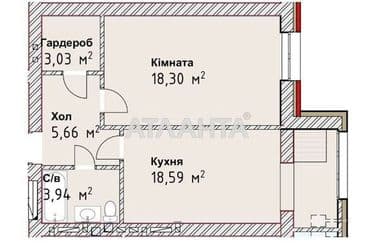 1-room apartment apartment by the address st. Sakharova (area 49 m²) - Atlanta.ua - photo 9