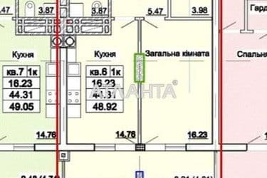 1-кімнатна квартира за адресою вул. Стуса (площа 48,9 м²) - Atlanta.ua - фото 5