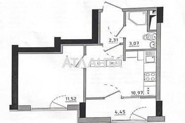 1-room apartment apartment by the address st. 7 km ovidiopolskoy dor (area 33 m²) - Atlanta.ua - photo 16