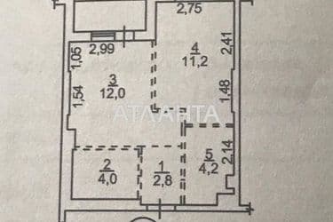 1-кімнатна квартира за адресою Куликівський 2-й пров. (площа 37,6 м²) - Atlanta.ua - фото 17