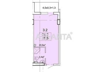 1-комнатная квартира по адресу Ванный пер. (площадь 24,9 м²) - Atlanta.ua - фото 22