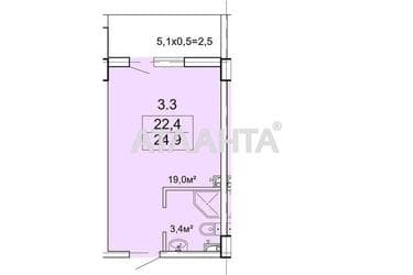 1-room apartment apartment by the address st. Vannyy per (area 24,8 m²) - Atlanta.ua - photo 20