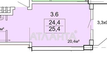 1-комнатная квартира по адресу Ванный пер. (площадь 25,2 м²) - Atlanta.ua - фото 15