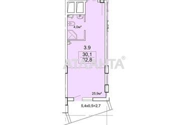 1-кімнатна квартира за адресою Ванний пров. (площа 32,8 м²) - Atlanta.ua - фото 24