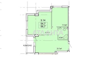 1-кімнатна квартира за адресою Ванний пров. (площа 56,7 м²) - Atlanta.ua - фото 26