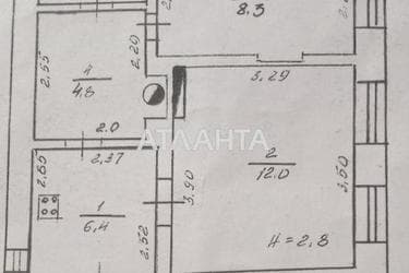 2-комнатная квартира по адресу ул. Южная (площадь 34 м²) - Atlanta.ua - фото 24