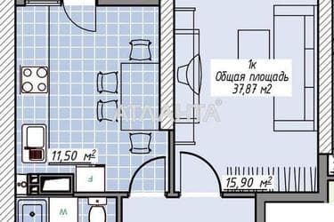 1-комнатная квартира по адресу Курортный пер. (площадь 38 м²) - Atlanta.ua - фото 32