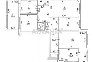 Багатокімнатна квартира за адресою вул. Ільфа та Петрова (площа 108,2 м²) - Atlanta.ua - фото 48