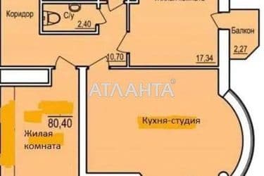 2-комнатная квартира по адресу Фонтанская дор. (площадь 80,4 м²) - Atlanta.ua - фото 15