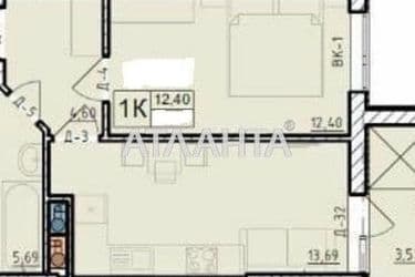 1-room apartment apartment by the address st. Vilyamsa ak (area 40,5 m²) - Atlanta.ua - photo 12