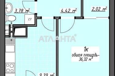 1-room apartment apartment by the address st. Glushko ak pr Dimitrova pr (area 36,3 m²) - Atlanta.ua - photo 6