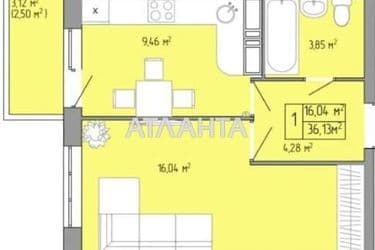 1-room apartment apartment by the address st. Pishonovskaya (area 36,1 m²) - Atlanta.ua - photo 7