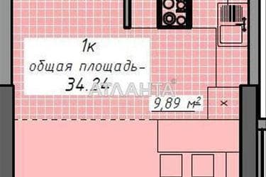 1-комнатная квартира по адресу Курортный пер. (площадь 34,2 м²) - Atlanta.ua - фото 14
