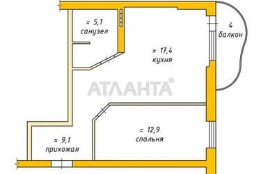 1-кімнатна квартира за адресою вул. Вільямса ак. (площа 45,4 м²) - Atlanta.ua - фото 27