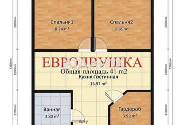 2-комнатная квартира по адресу Небесной Сотни пр. (площадь 41,3 м²) - Atlanta.ua - фото 16