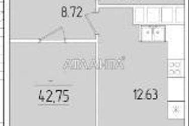 1-кімнатна квартира за адресою вул. Краснова (площа 42,7 м²) - Atlanta.ua - фото 9