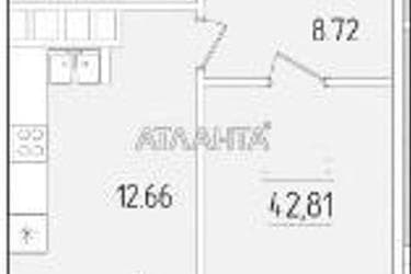 1-кімнатна квартира за адресою вул. Краснова (площа 42,8 м²) - Atlanta.ua - фото 9