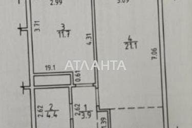 1-room apartment apartment by the address st. Zhemchuzhnaya (area 42 m²) - Atlanta.ua - photo 30
