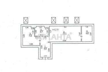 1-комнатная квартира по адресу ул. Горная (площадь 36,6 м²) - Atlanta.ua - фото 23
