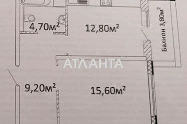 1-room apartment apartment by the address st. Gagarina pr (area 43,4 m²) - Atlanta.ua - photo 7