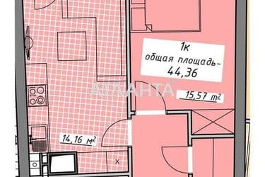 1-room apartment apartment by the address st. Kurortnyy per (area 44,4 m²) - Atlanta.ua - photo 7