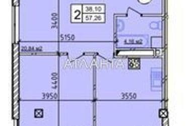 2-комнатная квартира по адресу ул. Гераневая (площадь 57 м²) - Atlanta.ua - фото 6