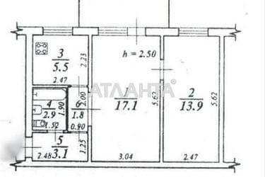 2-rooms apartment apartment by the address st. Artilleriyskaya (area 44,3 m²) - Atlanta.ua - photo 16