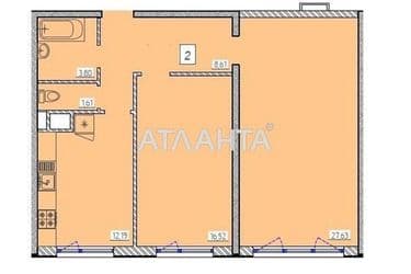 2-rooms apartment apartment by the address st. Zhemchuzhnaya (area 69,6 m²) - Atlanta.ua - photo 8