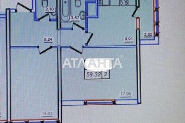 2-комнатная квартира по адресу ул. Жемчужная (площадь 58,4 м²) - Atlanta.ua - фото 14