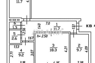 3-комнатная квартира по адресу Небесной Сотни пр. (площадь 67,5 м²) - Atlanta.ua - фото 6