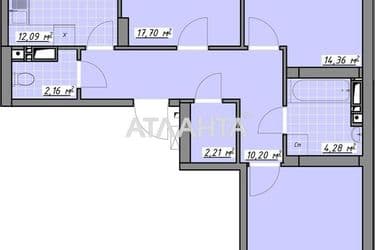 3-кімнатна квартира за адресою вул. Воробйова ак. (площа 82,5 м²) - Atlanta.ua - фото 25
