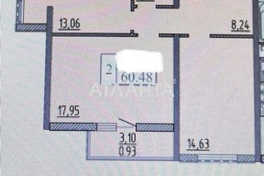 2-комнатная квартира по адресу ул. Жемчужная (площадь 60,3 м²) - Atlanta.ua - фото 6