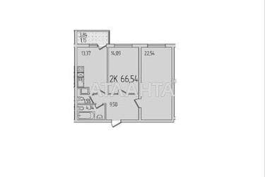 2-кімнатна квартира за адресою вул. Сахарова (площа 66,1 м²) - Atlanta.ua - фото 24
