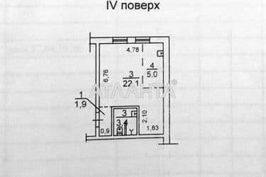 1-кімнатна квартира за адресою вул. Грецька (площа 32,4 м²) - Atlanta.ua - фото 18