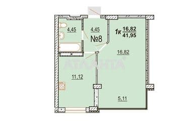 1-комнатная квартира по адресу ул. Бочарова ген. (площадь 43,4 м²) - Atlanta.ua - фото 9
