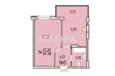 1-комнатная квартира по адресу ул. Бочарова ген. (площадь 42,4 м²) - Atlanta.ua - фото 10