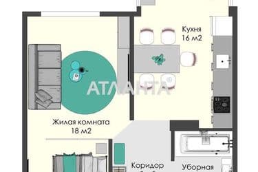 1-комнатная квартира по адресу ул. Бочарова ген. (площадь 42,4 м²) - Atlanta.ua - фото 9