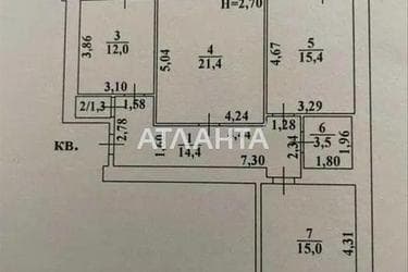 3-комнатная квартира по адресу ул. Тополиная (площадь 90 м²) - Atlanta.ua - фото 18