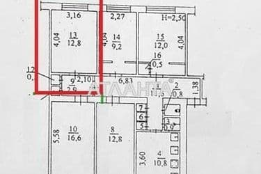 Комунальна квартира за адресою вул. Артилерійська (площа 13 м²) - Atlanta.ua - фото 18