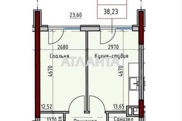 1-комнатная квартира по адресу ул. Донского Дмитрия (площадь 38,3 м²) - Atlanta.ua - фото 24